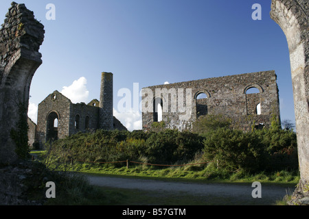 Südlichen Wheal Frances Tin Mine, Stück, Cornwall Stockfoto