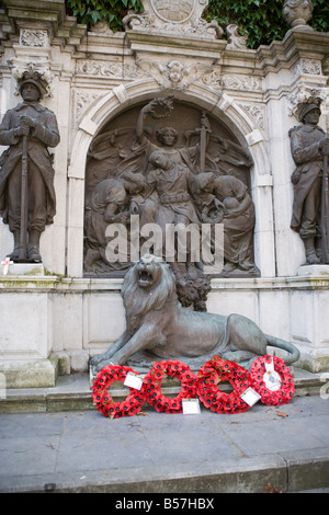 Britische erste Weltkrieg-Denkmal im Zentrum von Ypern, Belgien Stockfoto