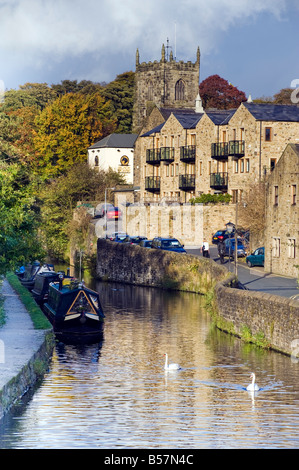 "Leeds und Liverpool" Kanal in Skipton "North Yorkshire" England "Great Britain" Stockfoto