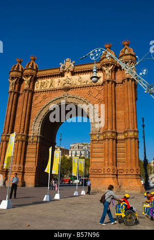 Arc de Triomf Tor in Barcelona-Spanien-Europa Stockfoto