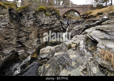 Linn of Dee, in der Nähe von Braemar, Cairngorms National Park, Aberdeenshire, Schottland, Vereinigtes Königreich, Europa Stockfoto