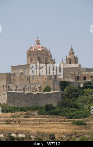 Kathedrale in Mdina, die Festung Stadt, Malta, Europa Stockfoto