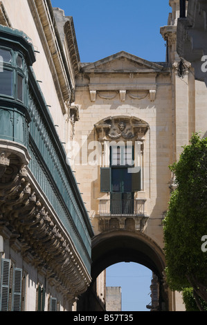 Außenseite der Großmeister-Palast, Valletta, Malta, Europa Stockfoto