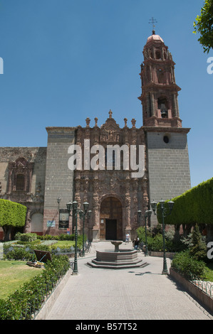 Templo de San Francisco, eine Kirche in San Miguel de Allende (San Miguel), Bundesstaat Guanajuato, Mexiko, Nordamerika Stockfoto