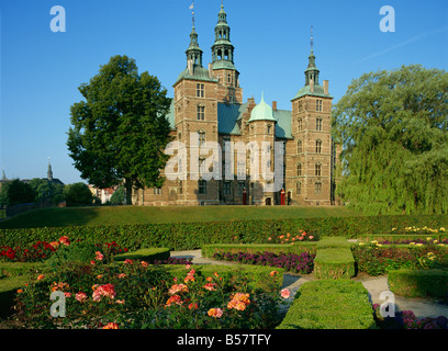 Der Garten und Schloss Rosenborg Slot, Kopenhagen, Dänemark, Skandinavien, Europa Stockfoto