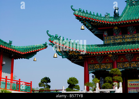 Wun Chuen Sin Koon Tempel, New Territories, Hong Kong, China, Asien Stockfoto