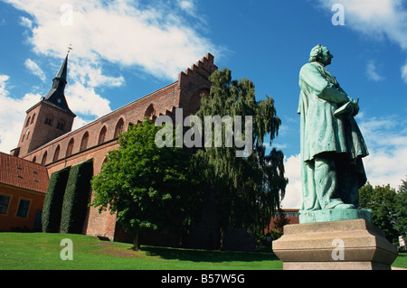 Statue der Hans Christian Andersen Odense Fyn Dänemark Scandinavia Europa Stockfoto