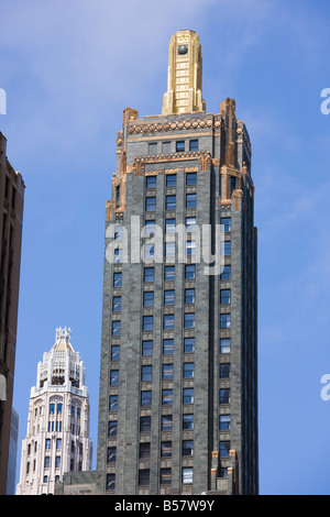 Der Kohlenstoff und Hartmetall-Gebäude, jetzt im Hard Rock Hotel Chicago, Illinois, Vereinigte Staaten von Amerika, Nordamerika Stockfoto