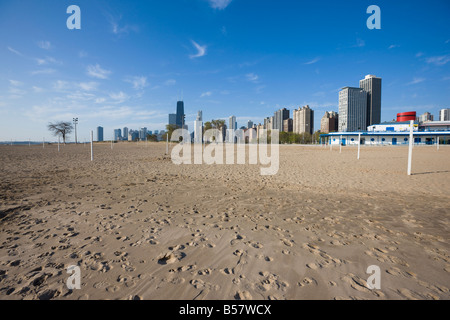 Oak Street Beach, Chicago, Illinois, Vereinigte Staaten von Amerika, Nordamerika Stockfoto