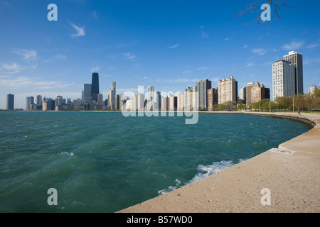 In der Nähe von North Skyline und Goldküste, vom Lake Michigan und Chicago, Illinois, Vereinigte Staaten von Amerika, Nordamerika Stockfoto