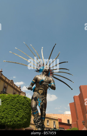 Statue von indische Tänzerin, Queretaro, Staat Querétaro, Mexiko, Nordamerika Stockfoto