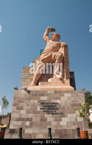 Pipila Denkmal Statue auf Hügel in Guanajuato, Bundesstaat Guanajuato, Mexiko, Nordamerika Stockfoto