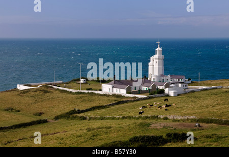 St. Katharinen Point Lighthouse, Isle Of Wight, England, Vereinigtes Königreich, Europa Stockfoto