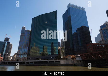 Chicago River, Chicago, Illinois, Vereinigte Staaten von Amerika, Nordamerika Stockfoto