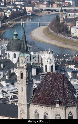 Blick von der Festung Hohensalzburg, Salzburg, Österreich, Europa Stockfoto