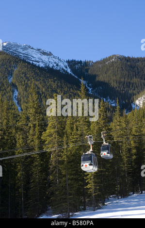 Sulphur Mountain Seilbahnen, Banff National Park, UNESCO-Weltkulturerbe, Rocky Mountains, Alberta, Kanada, Nordamerika Stockfoto