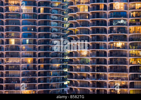 Marina City, Chicago, Illinois, Vereinigte Staaten von Amerika, Nordamerika Stockfoto