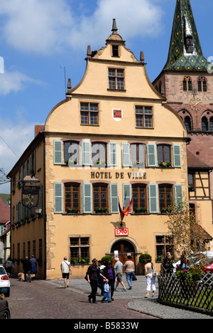 Hotel de Ville, Turckheim, Haut-Rhin, Elsass, Frankreich, Europa Stockfoto