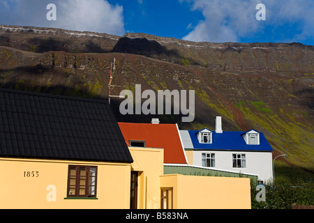 Altstadt, Hafen von Isafjördur West Fjorde, Island, Polarregionen Stockfoto