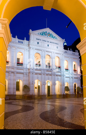 Santa Casa da Misericordia, Senatsplatz (Largo de Senado), Macau, China, Asien Stockfoto