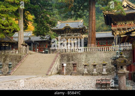 Yomei-Mon (Tor der Sonne), Tosho-gu Schrein, Nikko, zentralen Honshu (Chubu), Japan, Asien Stockfoto