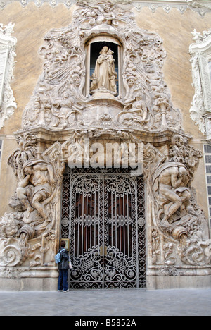 Barockes Äußeres, das nationale Museum für Keramik, Valencia, Spanien, Europa Stockfoto