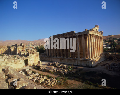 Tempel des Bacchus, Baalbek, UNESCO World Heritage Site, Libanon, Naher Osten Stockfoto