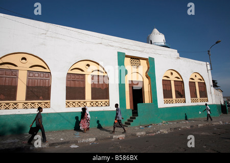 Die Hamoudi Moschee im Europaviertel von Dschibuti-Stadt, Djibouti, Afrika Stockfoto