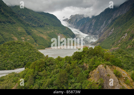 Franz Josef Gletscher, Westland, UNESCO World Heritage Site, Südinsel, Neuseeland, Pazifik Stockfoto