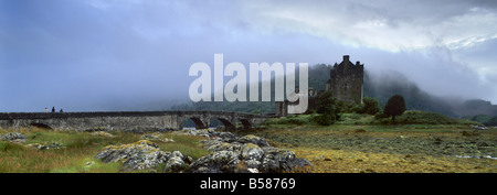 Eilean Donan Castle, Dornie, Lochalsh Hochlandregion, Schottland, Vereinigtes Königreich, Europa Stockfoto