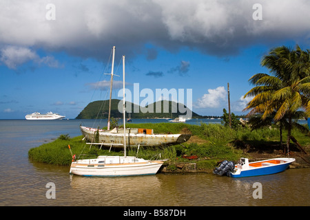 Indian River, Portsmouth, Dominica, kleine Antillen, Inseln unter dem Winde, West Indies, Karibik, Mittelamerika Stockfoto