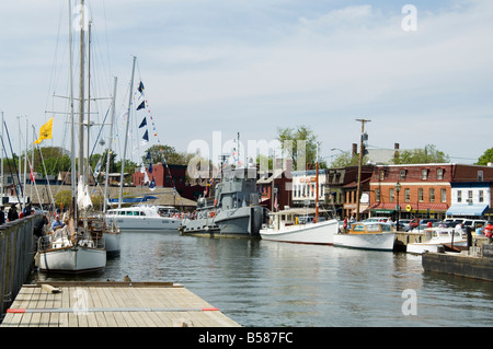 Spa-Creek, Annapolis, Maryland, Vereinigte Staaten von Amerika, Nordamerika Stockfoto