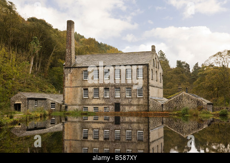 Gibson-Mühle in Hebden Dale in der Nähe von Hebden Bridge Stockfoto