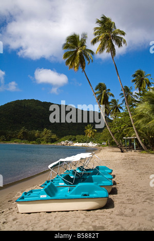 Purple Turtle Beach-Club, Prince Rupert Bay, Portsmouth, Dominica, kleine Antillen, Inseln unter dem Winde, West Indies, Karibik Stockfoto