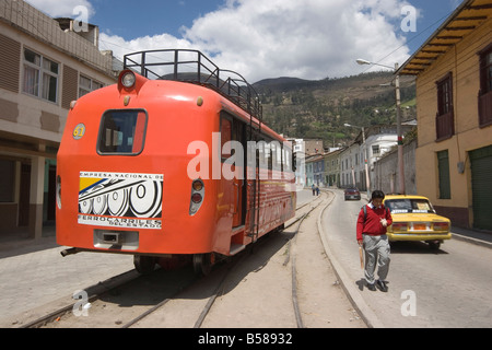 Die ausdrückliche Alternative zum berühmten El Nariz del Diablo Zugfahrt, Alausi, Provinz Chimborazo in Ecuador Stockfoto