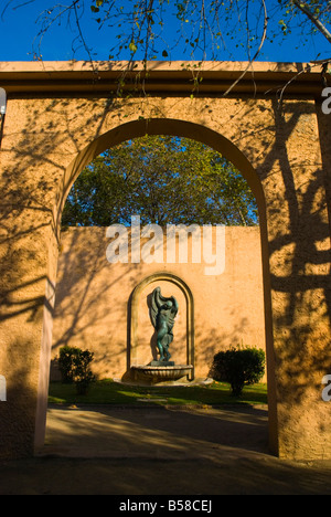 Statue in Jardins de Joan Maragall Park Montjuic in Barcelona-Spanien-Europa Stockfoto