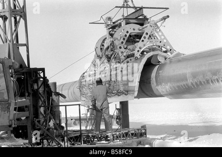 Prudhoe Bay, Alaska. April 1977 77-02128-003 Stockfoto