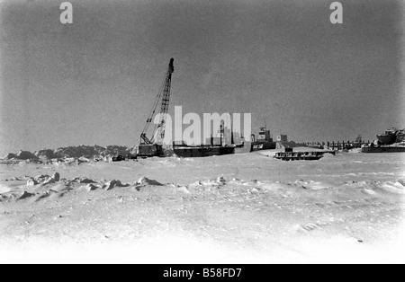 Prudhoe Bay, Alaska. April 1977 77-02128-013 Stockfoto