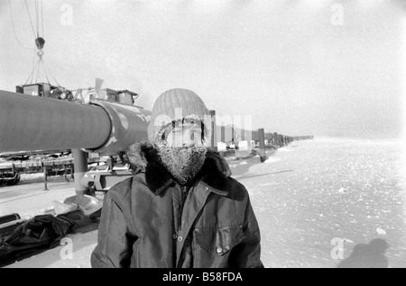 Prudhoe Bay, Alaska. April 1977 77-02128-015 Stockfoto