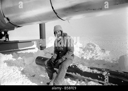 Prudhoe Bay, Alaska. April 1977 77-02128-031 Stockfoto