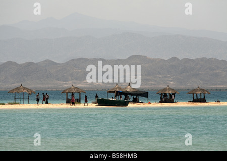 Green Island (Scheich-Said), eine kurze Bootsfahrt von Massawa, Rotes Meer, Eritrea, Afrika Stockfoto