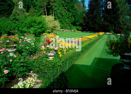 Butchart Gardens Victoria Vancouver Island British Columbia Kanada Nordamerika Stockfoto