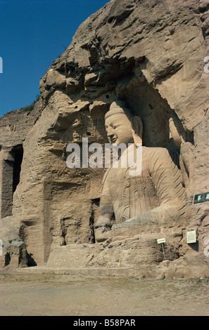 Yungang buddhistischen Höhlen Datang Shanxi China Asien Stockfoto