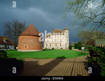 Schloss Vascoeuil Vexin Seine-Tal Eure Haute Normandie Frankreich Europa Stockfoto