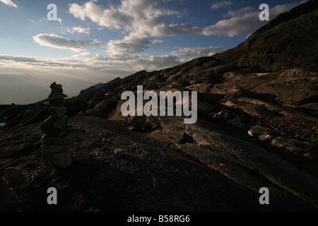 Cairn, Laguna Cullicocha, Cordillera Blanca, Parque Nacional Huascaran, Peru Stockfoto