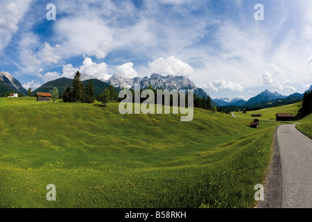 Deutschland, Oberbayern, Werdenfelser Land, Landschaft Stockfoto