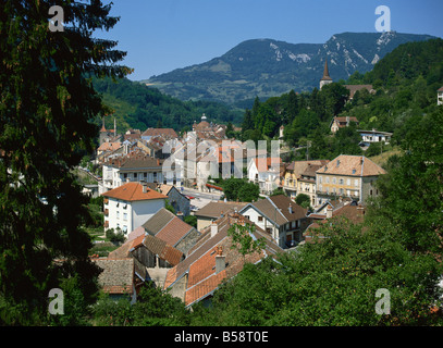 Salins-Les-Bains, Jura, Franche-Comte, Frankreich, Europa Stockfoto