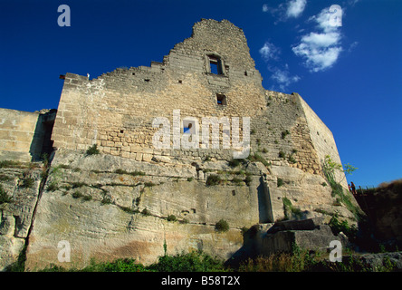 Marquis de Sade Burg, Lacoste Dorf, Provence, Frankreich Stockfoto