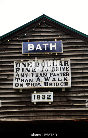 Überdachte Brücke in Jackson, New Hampshire, USA Stockfoto