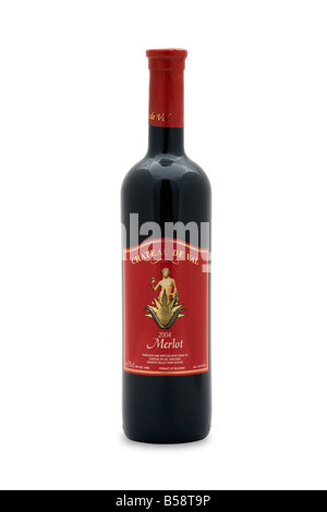 Chateau de Val Gradetz Vidin Region rot Wein Bulgarien Merlot 2004 Stockfoto